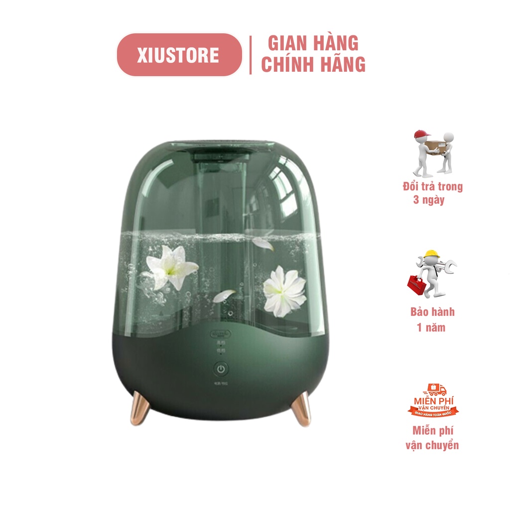 Máy phun sương tạo ẩm Deerma F325 dung tích 5L màng lọc nano cấp ẩm dưỡng da tối ưu phun sương 24/24