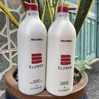 Gội Hấp Giữ Màu Goldwel 1000ml Elumen Wask Treat giữ màu tóc nhuộm 1000ml