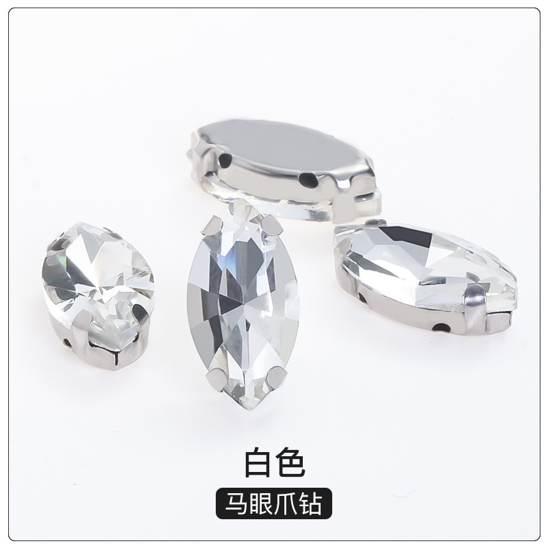 Hạt Charm Đính Đá Kim Cương Bằng Thủy Tinh Quyến Rũ Tự Làm Giày Charm-Crobz /Button croc /Charm/ DIY