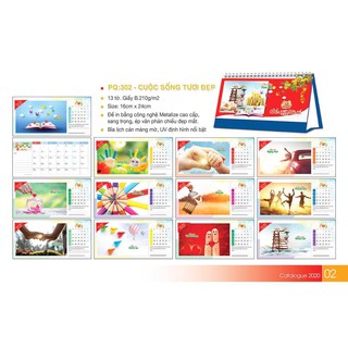 Combo 10 cuốn lịch để bàn 2020