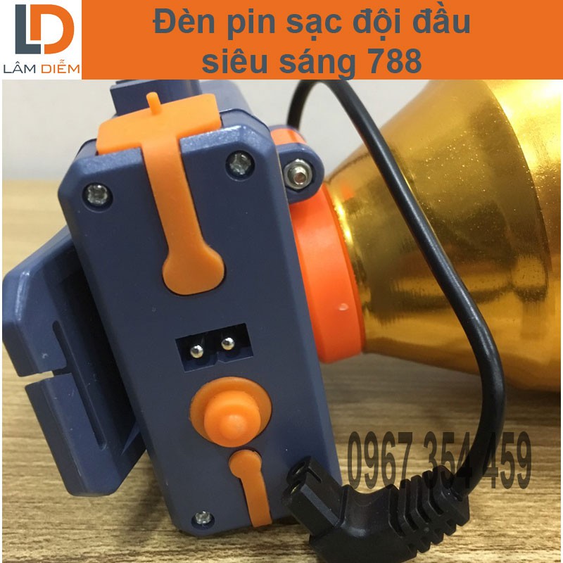 Đèn đội đầu pin trâu siêu sáng 300W sago 869 | BigBuy360 - bigbuy360.vn