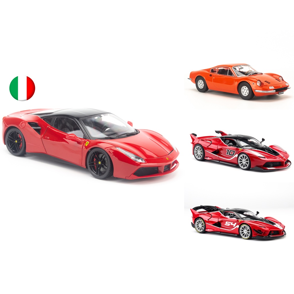 Mô hình xe Ferrari 488, Laferrari, California T 1:18 - Bburago