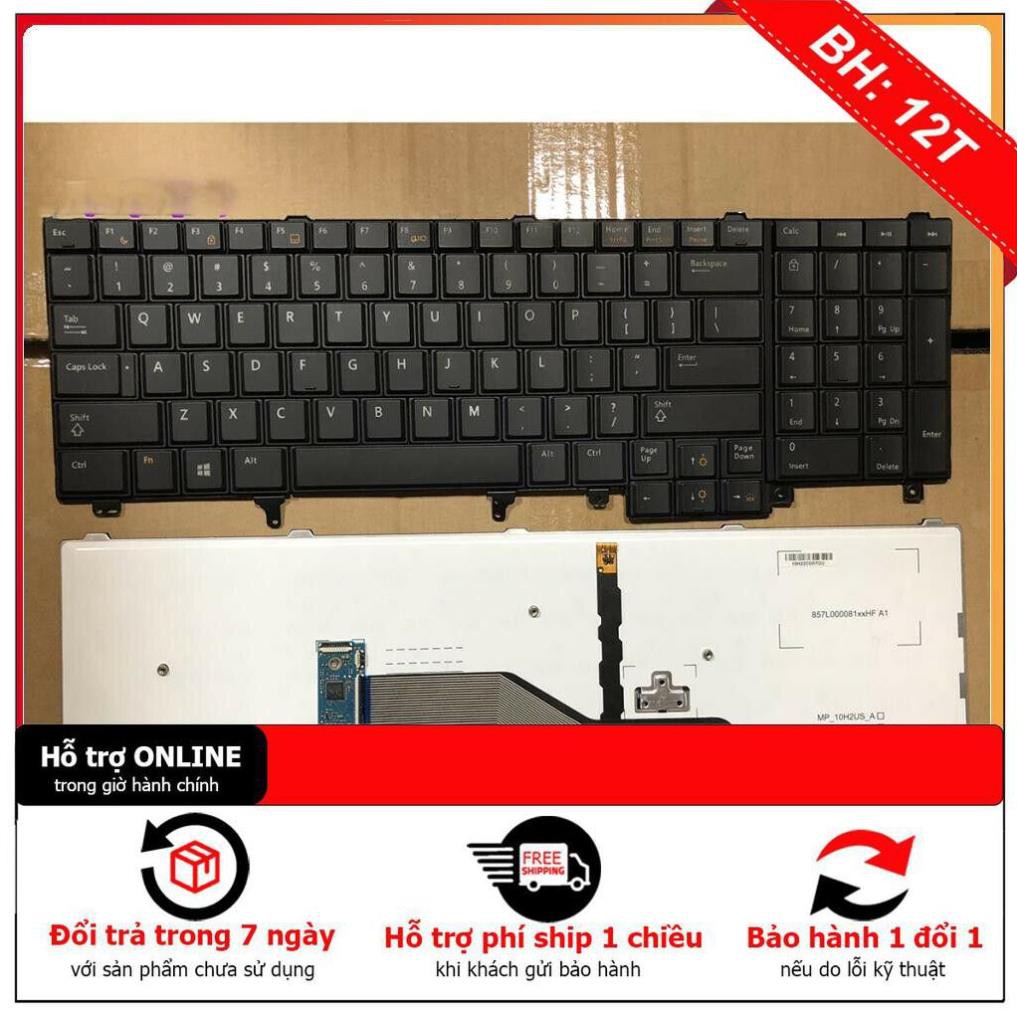 [BH 12TH] ⚡[Có led] Bàn phím laptop Dell Latitude E5520 E5530