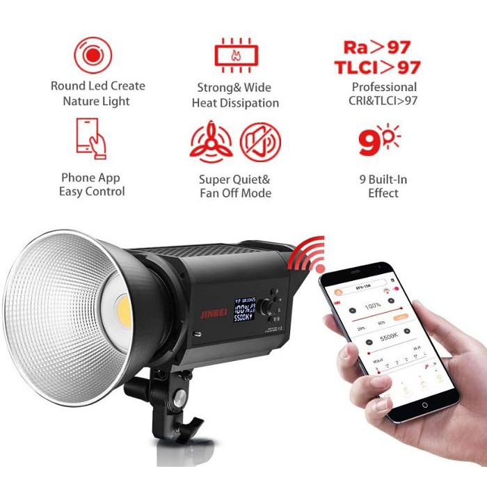 Đèn led studio Jinbei EFII150