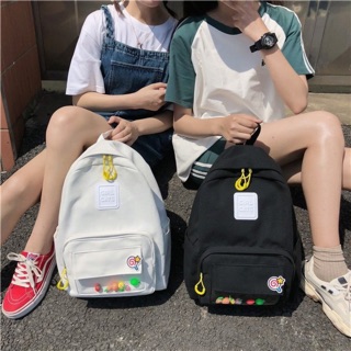 Balo Ulzzang ngăn trong suốt