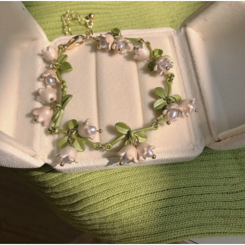 Lily of the Orchid Hoa Tai Vòng Cổ Vòng Tay Bông Tai Dạng Chuỗi Xích Siêu Cổ Tích Mùa Xuân Cho Nữ