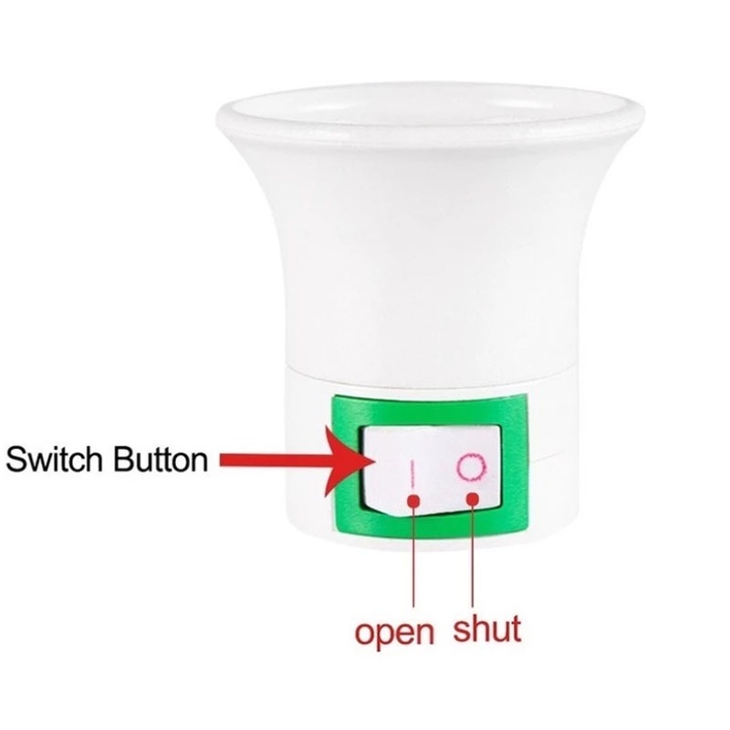 Chuôi Đèn LED E27 Tiết Kiệm Năng Lượng Bằng Nhựa ABS Tổng Hợp Kèm Giá Đỡ Tiện Dụng Cho Gia Đình