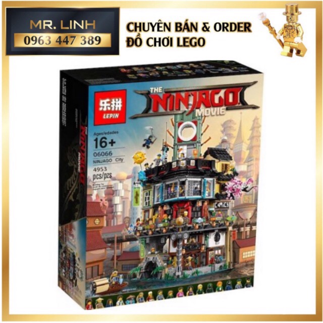 Lego Ninjago - Lepin 06066 ( Xếp hình Thành Phố Của Ninjago Movie 4953 Mảnh )