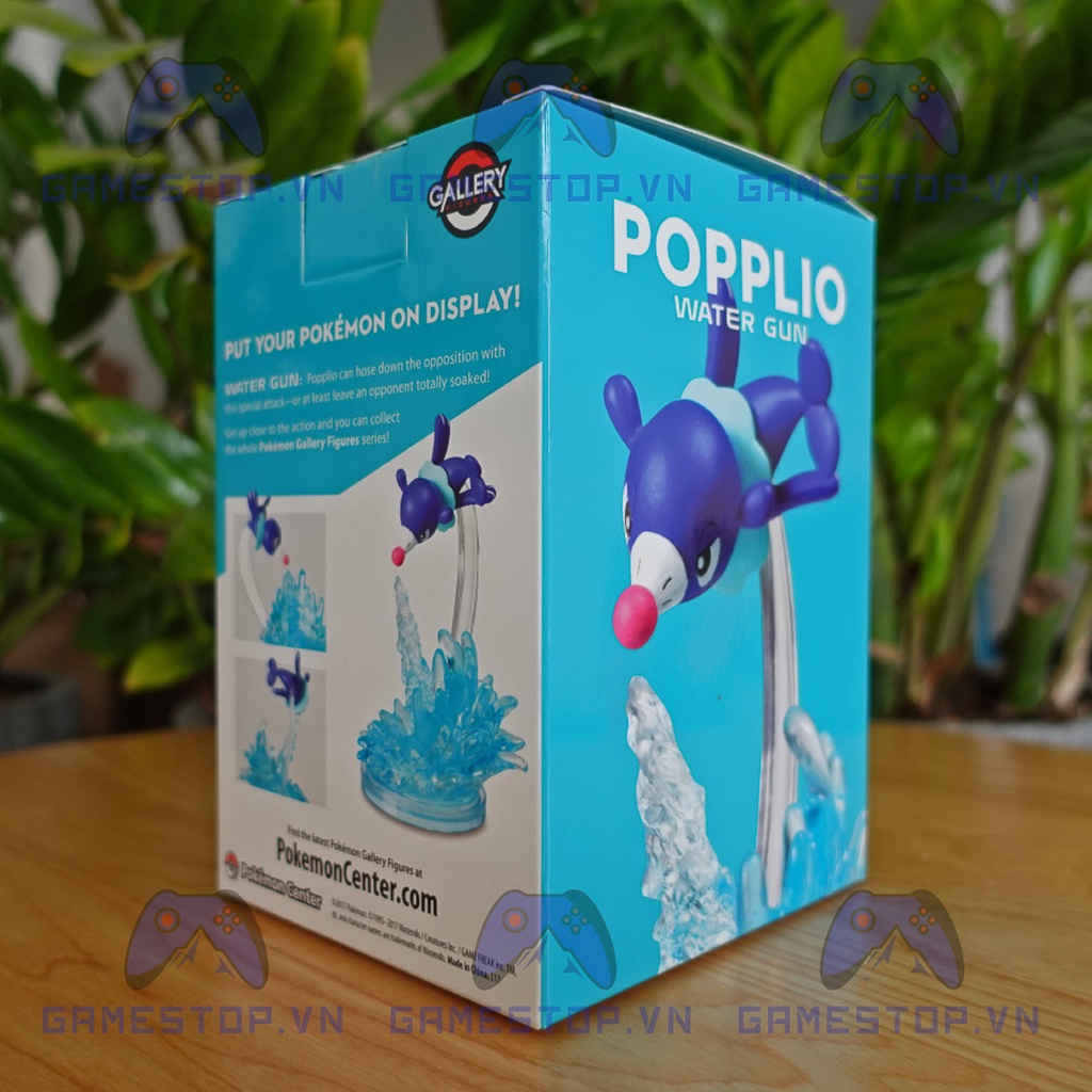 Mô hình Pokemon Popplio/Ashimari 8cm Water Gun Gallery Nhựa PVC, ABS CHÍNH HÃNG MỸ GAL09