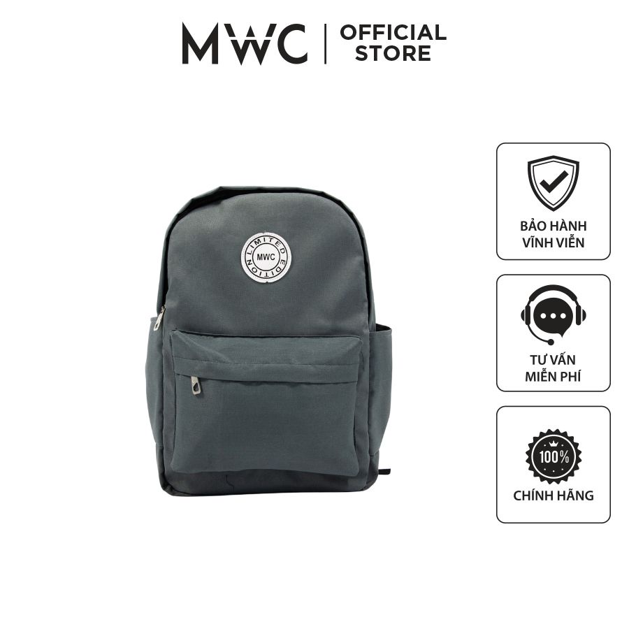 Balo Vải Thời Trang MWC Chống Nước Quai Đeo Airfresh Thiết Kế Đơn Giản Trẻ Trung Màu Đen BL-18000