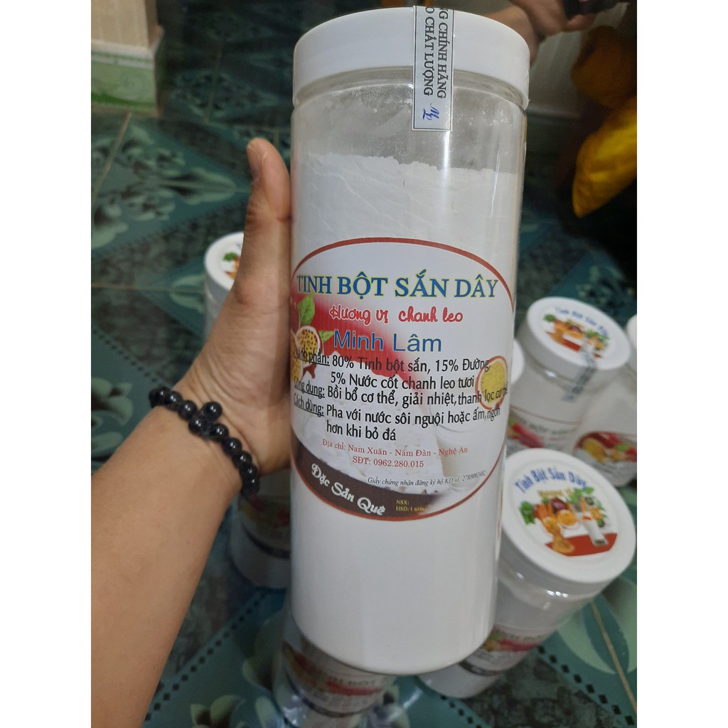 TINH BỘT SẮN DÂY NGUYÊN CHẤT VỊ CHANH LEO MINH LÂM 1KG