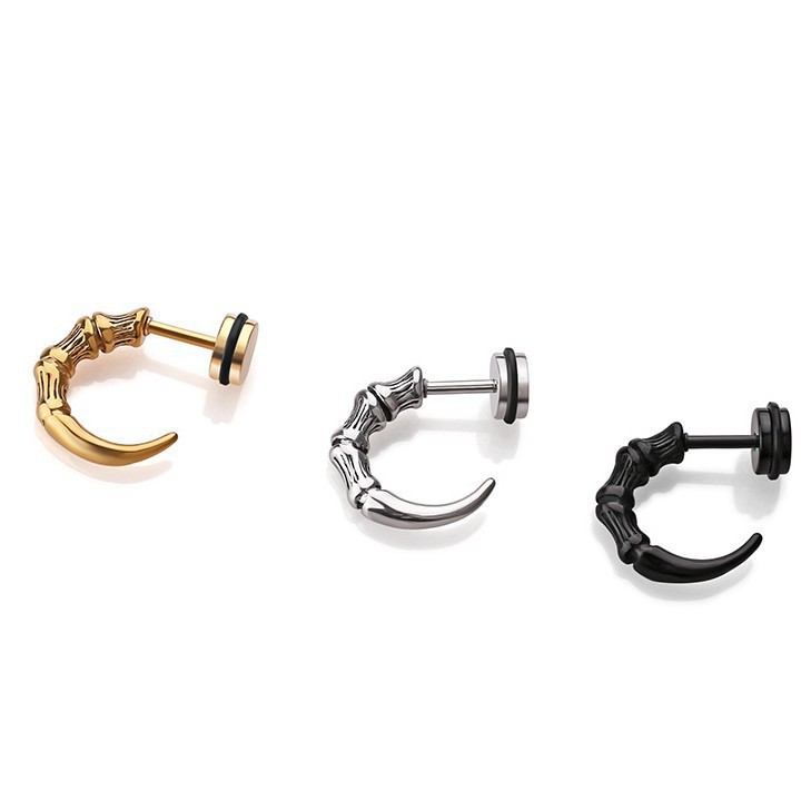 Bông Tai Nam Titan Không Đen TT 1366 - 1 cặp