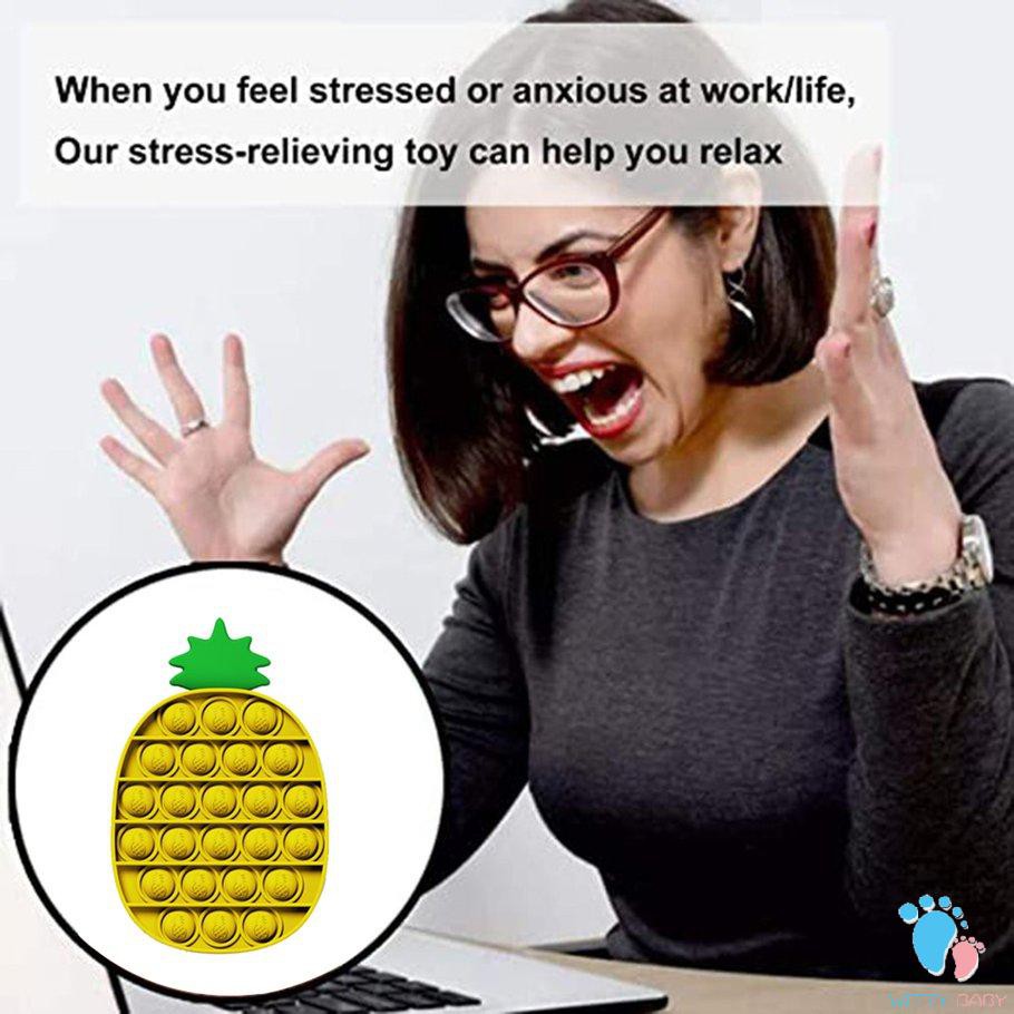 Đồ Chơi Nắn Bóp Đàn Hồi Giảm Stress Hình Miếng Bánh