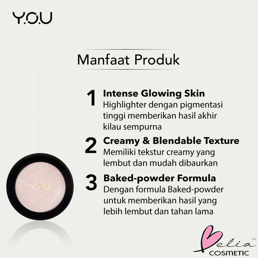 (hàng Mới Về) Phấn Bắt Sáng Belia You 4g Lấp Lánh Trang Điểm Nổi Bật