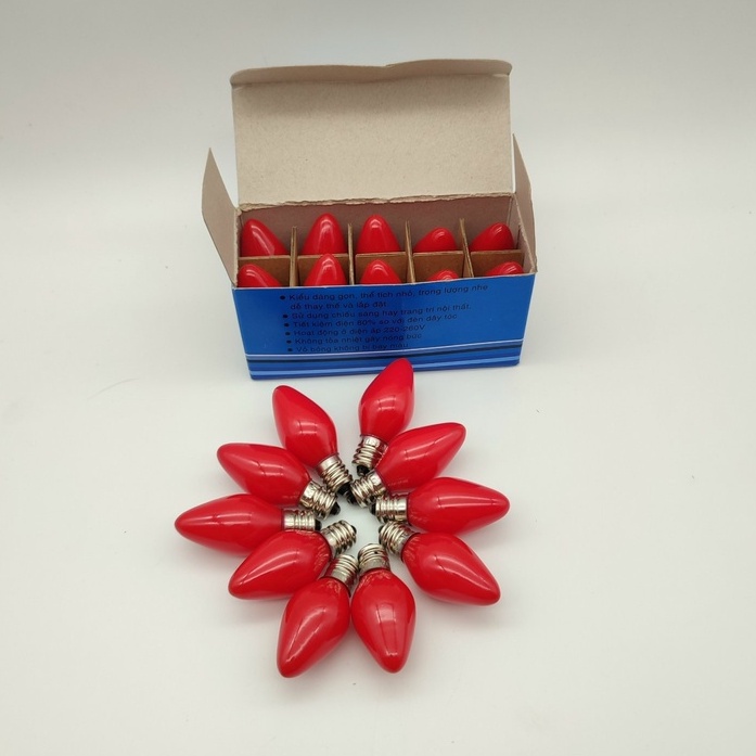 Bóng đèn led trái ớt 1w  - bóng đèn cana led tiết kiệm điện năng - đèn bàn thần tài