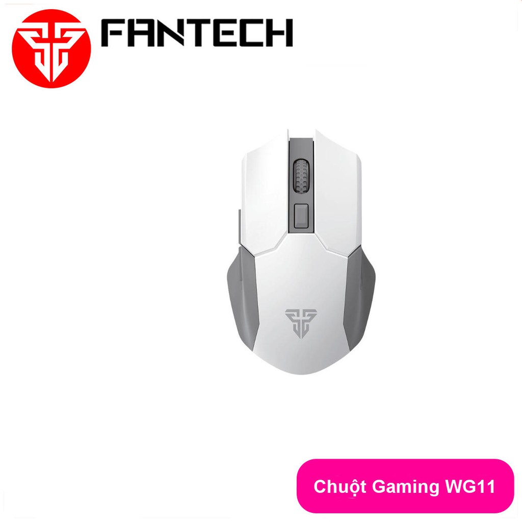 Chuột Gaming Không Dây Fantech WG11 CRUISER 2400DPI PIXART 3212 6 Phím Macro Dùng Pin AA