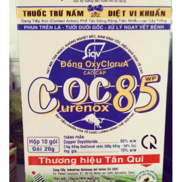 COC 85 THUỐC TRỪ NẤM BỆNH