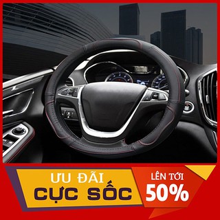 Bọc vô lăng ô tô cao cấp chất liệu da bò chống trượt thoáng khí siêu sang cho kia morning,vios,kia cerato,xl7,elantra...