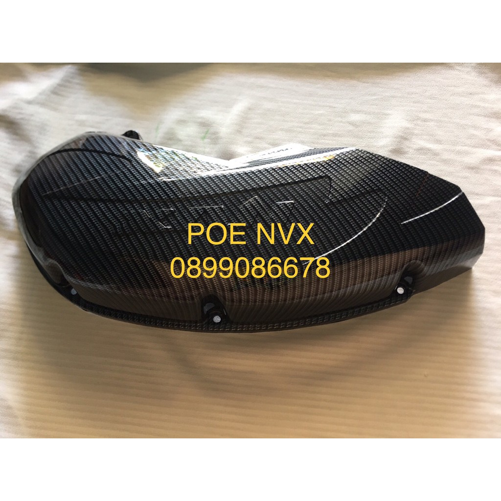 Ốp Pô E, Lọc gió, Bầu E, Po E Yamaha NVX AEROX 125, 155 V1 2017, 2018, 2019, 2020 Carbon Cacbon Phụ kiện Yamaha NVX V1