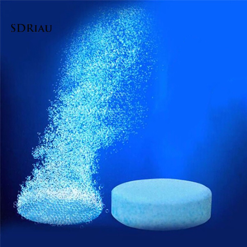 Set 10 Viên Sủi Tạo Dung Dịch Vệ Sinh Kính Chắn Gió Xe Hơi