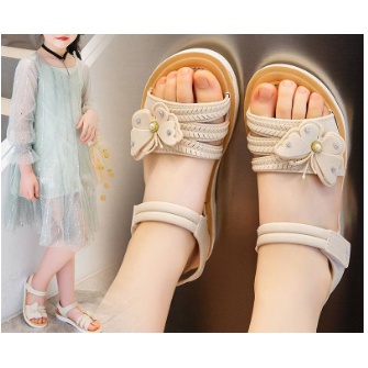 XẢ KHO DÉP SANDAL QUAI DÁN NƠ BƯỚM MỀM CỰC XINH BÉ GÁI