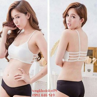 Áo Bra 3 dây Thái Lan, Bra Cotton 2 dây quây cực xinh