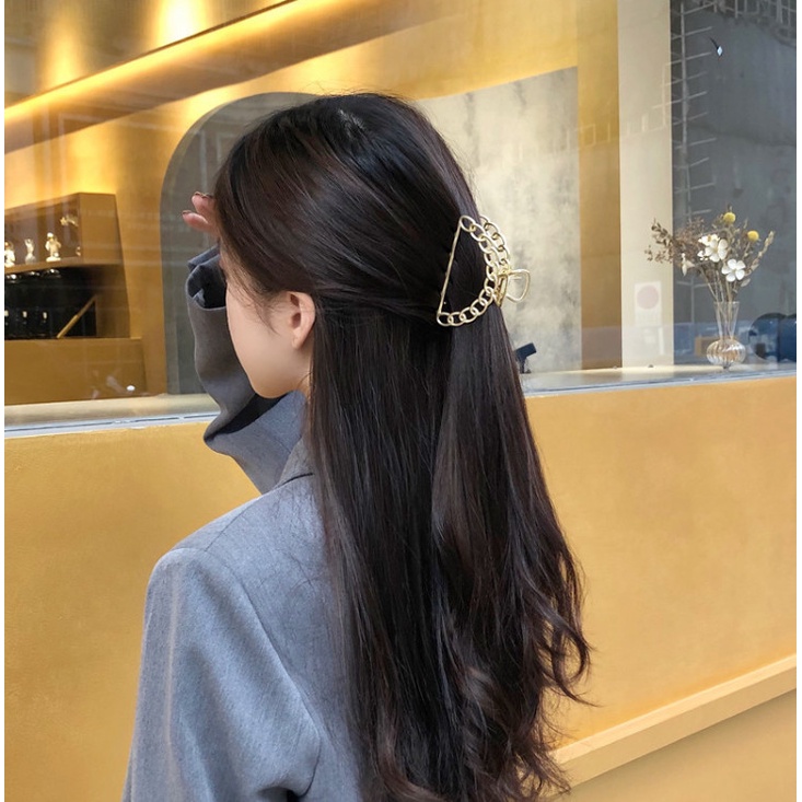 Kẹp tóc càng cua hàn quốc, kẹp kim loại chắc chắn, sang chảnh