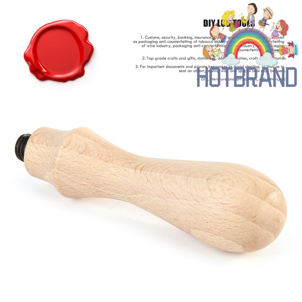 Tay cầm con dấu gỗ phong cách retro độc đáo