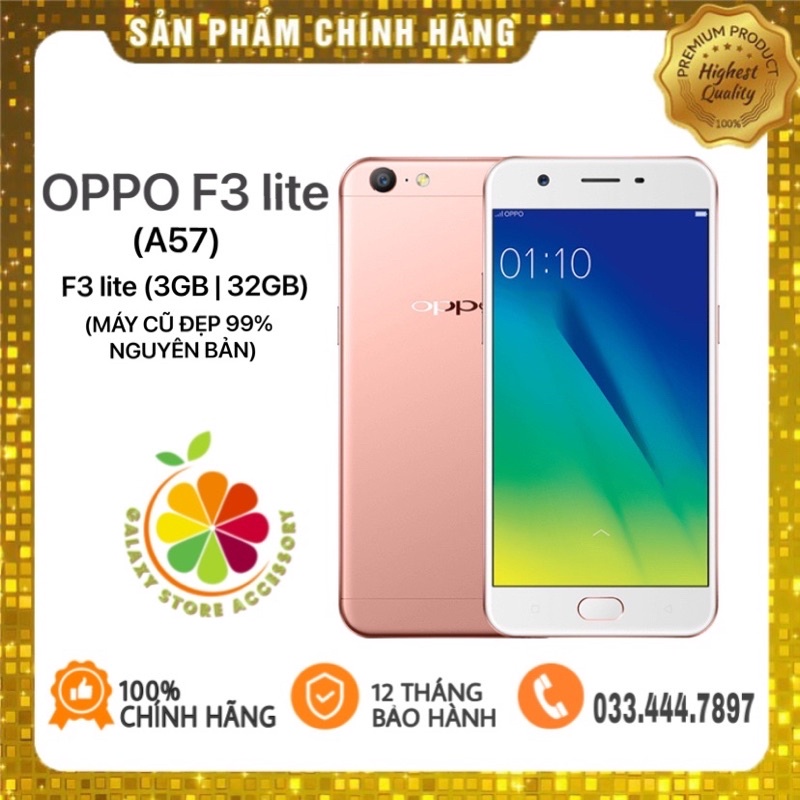 OPPO F3 lite (A57) MÁY CŨ GIÁ RẺ ĐẸP NGUYÊN BẢN