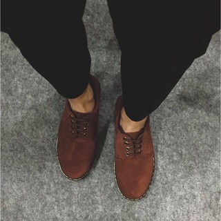 [GIÀY DR-CLASSIC DA LỘN CHỐNG NƯỚC] - Nâu đậm