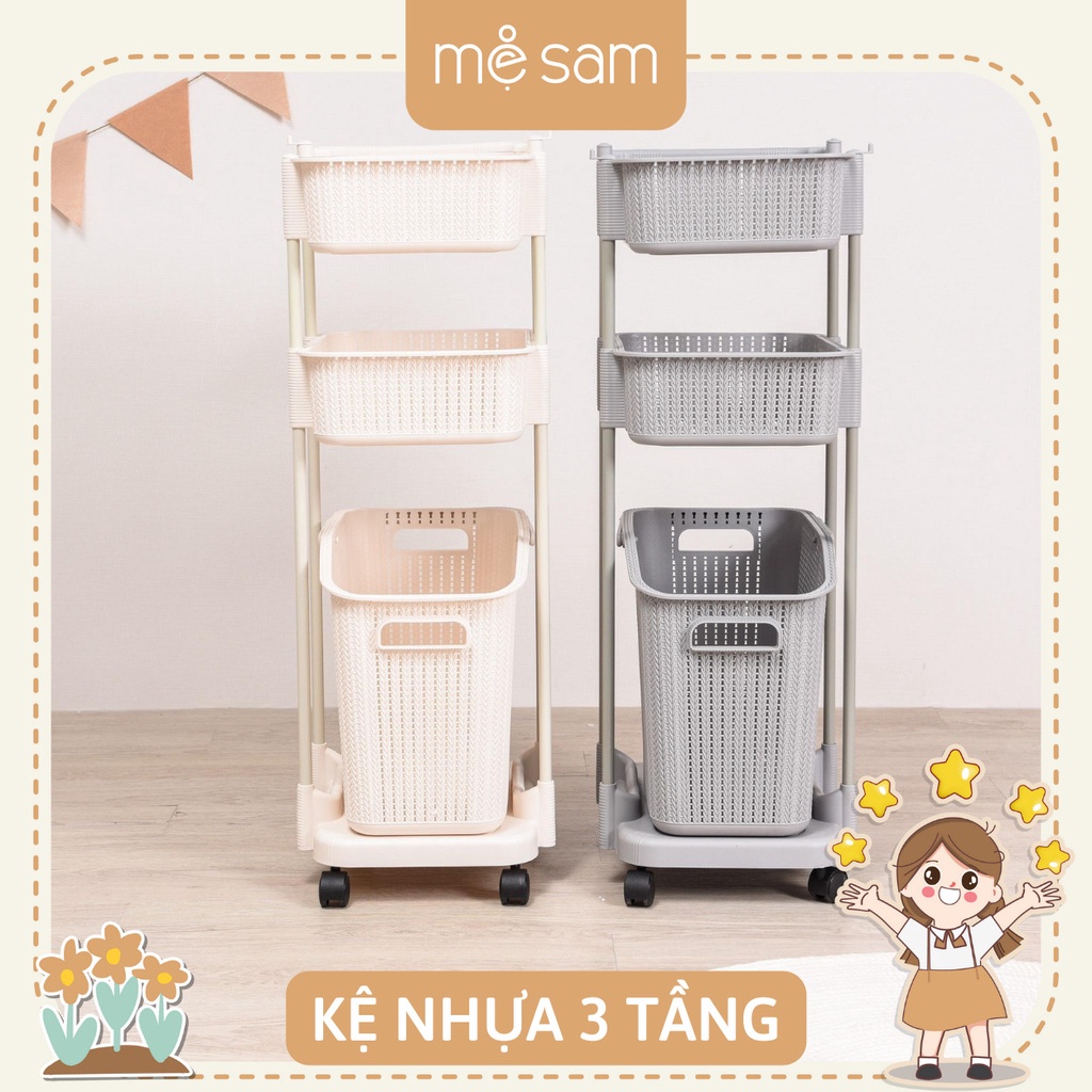 Kệ nhựa 3 tầng xuất Hàn