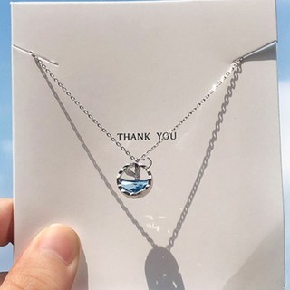 Dây Chuyền Bạc S925 Itay Nàng Tiên Cá Nữ Nước Đại Dương Hàn Quốc DCM01