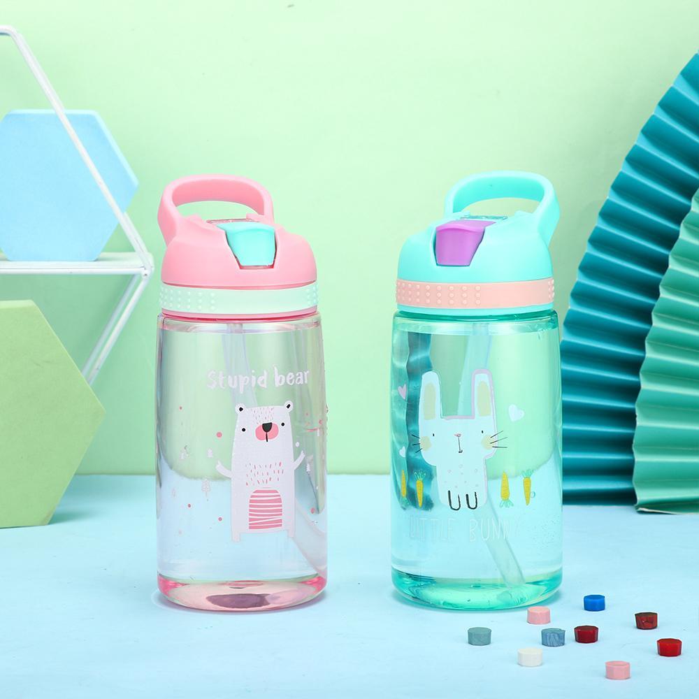 Bình nước du lịch KUNHEV in họa tiết hoạt hình dễ thương