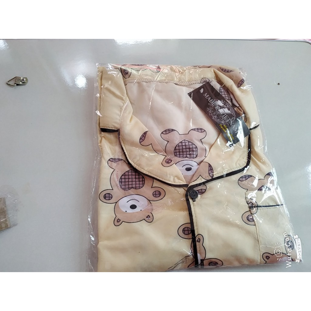 Bộ Pizama cộc đùi chất kate thái loại 1