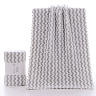 Khăn mặt lông cừu xuất hàn kẻ sọc kt 30x50cm