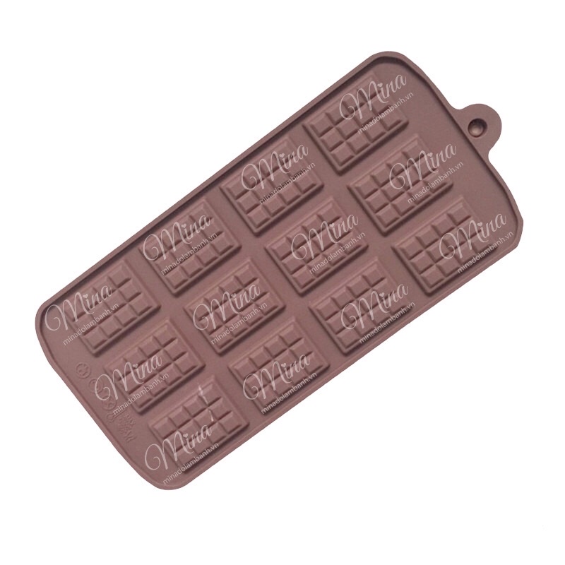 Khuôn Silicone hình Miếng Socola