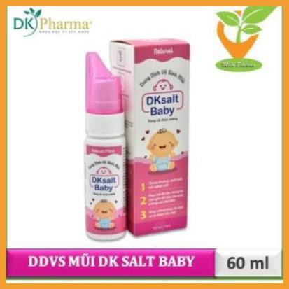 DUNG DỊCH VỆ SINH MŨI HẰNG NGÀY DK SALT BABY / NGƯỜI LỚN _ XỊT MUỐI BIỂN DKSALT