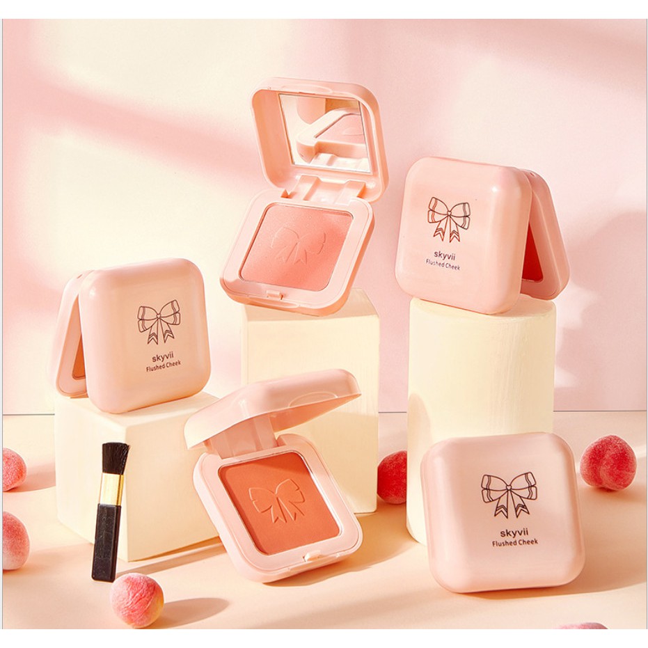 Phấn Má Hồng Nơ Nhũ SKYVII 5304 Vỏ Hồng Cute Chính Hãng Nội Địa | BigBuy360 - bigbuy360.vn