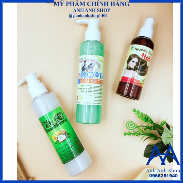 [CHÍNH HÃNG] COMBO 3 SẢN PHẨM DẦU GỘI + XẢ + TINH DẦU BƯỞI KÍCH THÍCH MỌC TÓC