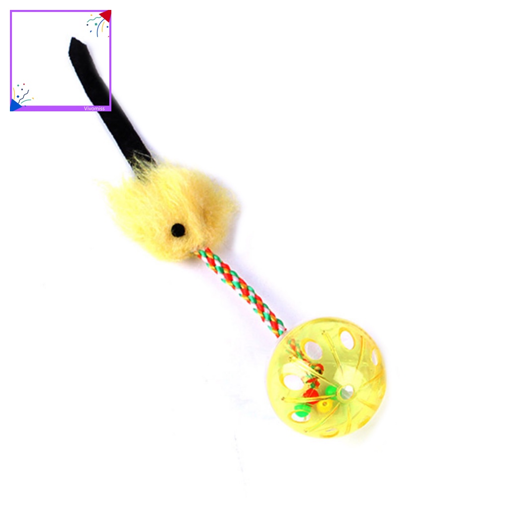 Bóng Đồ Chơi Có Chuông Hình Chuột Giải Tỏa Căng Thẳng Cho Mèo Cưng