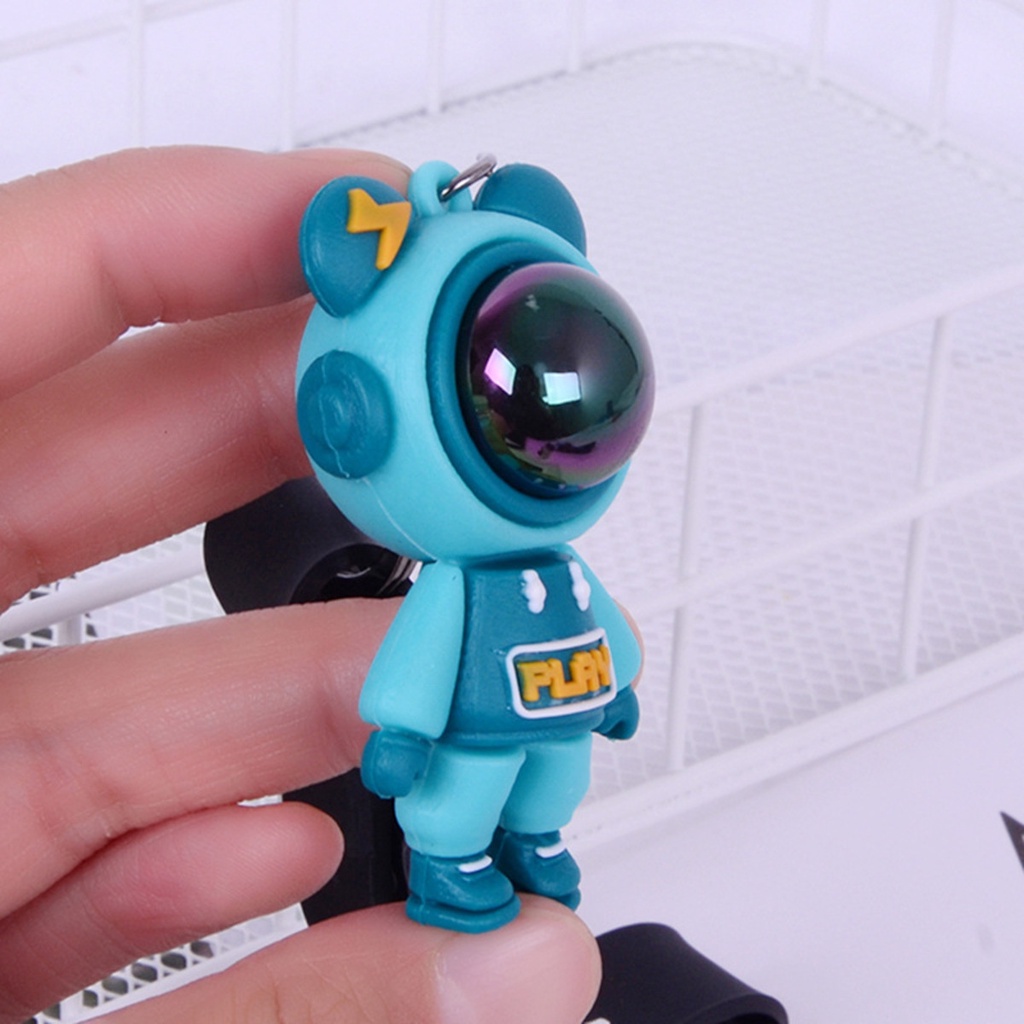 Móc khóa cute Kuu Studio ô tô anime màu đen xanh chết liệu cao su nhựa siêu bền - Móc Khoá Astro