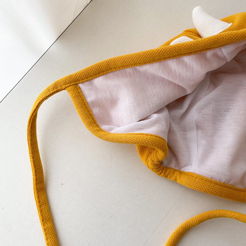 Mũ Beanie Màu Trơn Họa Tiết Hoạt Hình Dễ Thương Bảo Vệ Tai Cho Bé Sơ Sinh