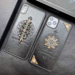 [ ẢNH THẬT ] Ốp da chrome heart logo vàng nổi