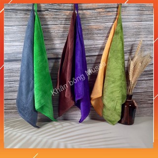 Bộ 10 khăn lau kính, khăn đa năng Muses, kích thước 30x30cm, siêu mềm, siêu thấm nước