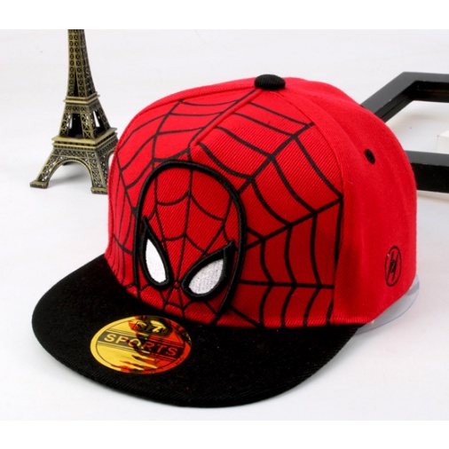 Mũ Lưỡi Trai In Hình Người Nhện Phong Cách Hip hop Mới Cho Bé