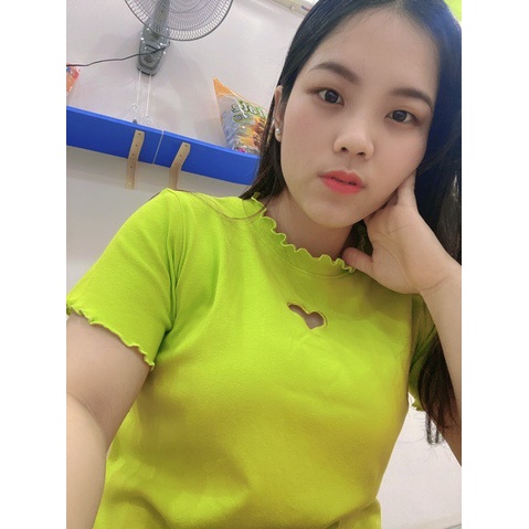 Áo Thun Size Lớn Big Size(55kg đến 90kg),Áo Thun Nữ Cổ Tròn thêu trái Tim Tay Ngắn Đủ Màu mã a14