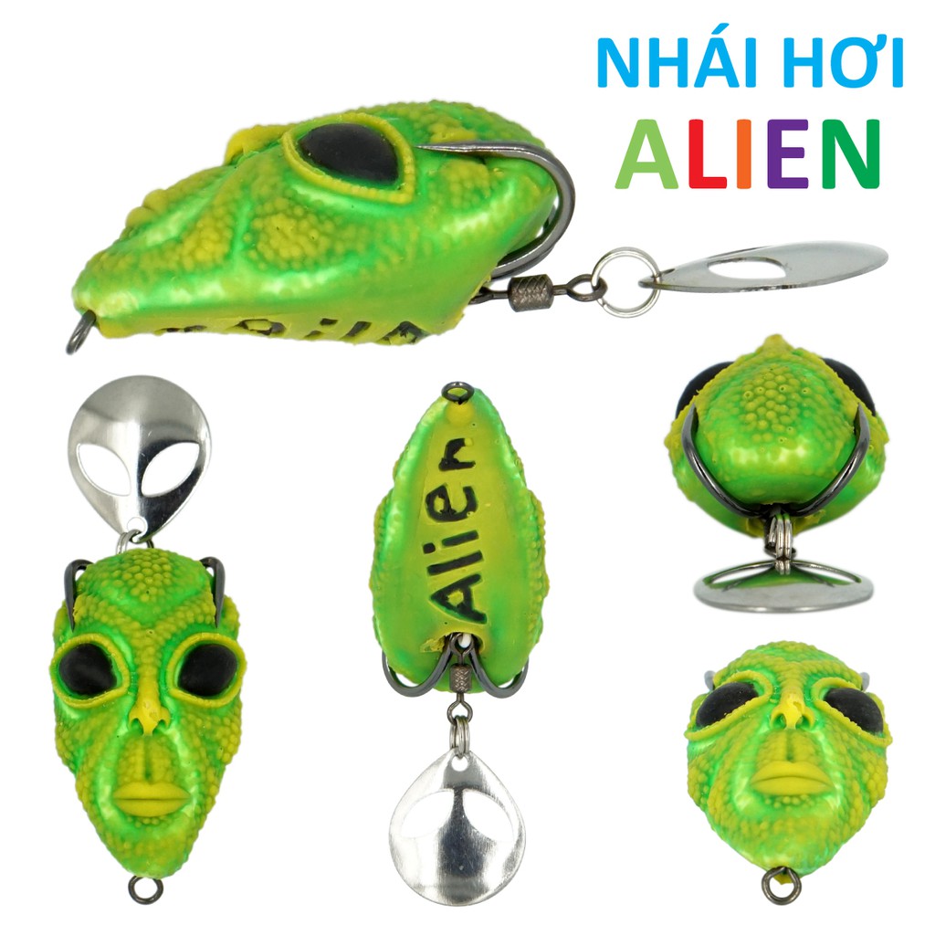 NHÁI HƠI ALIEN - Mồi giả Thái Lan câu lure cá lóc giá rẻ siêu nhạy - 4cm 8.5gr