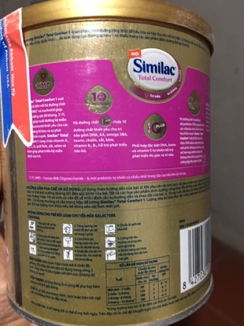 Sữa Similac Total Comfort số 1 360g (10lon)
