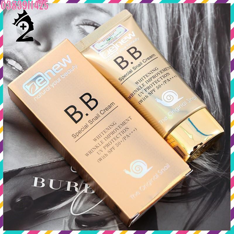 Kem nền BB siêu mịn lâu trôi dưỡng trắng Special Snail Benew Hàn Quốc TPP