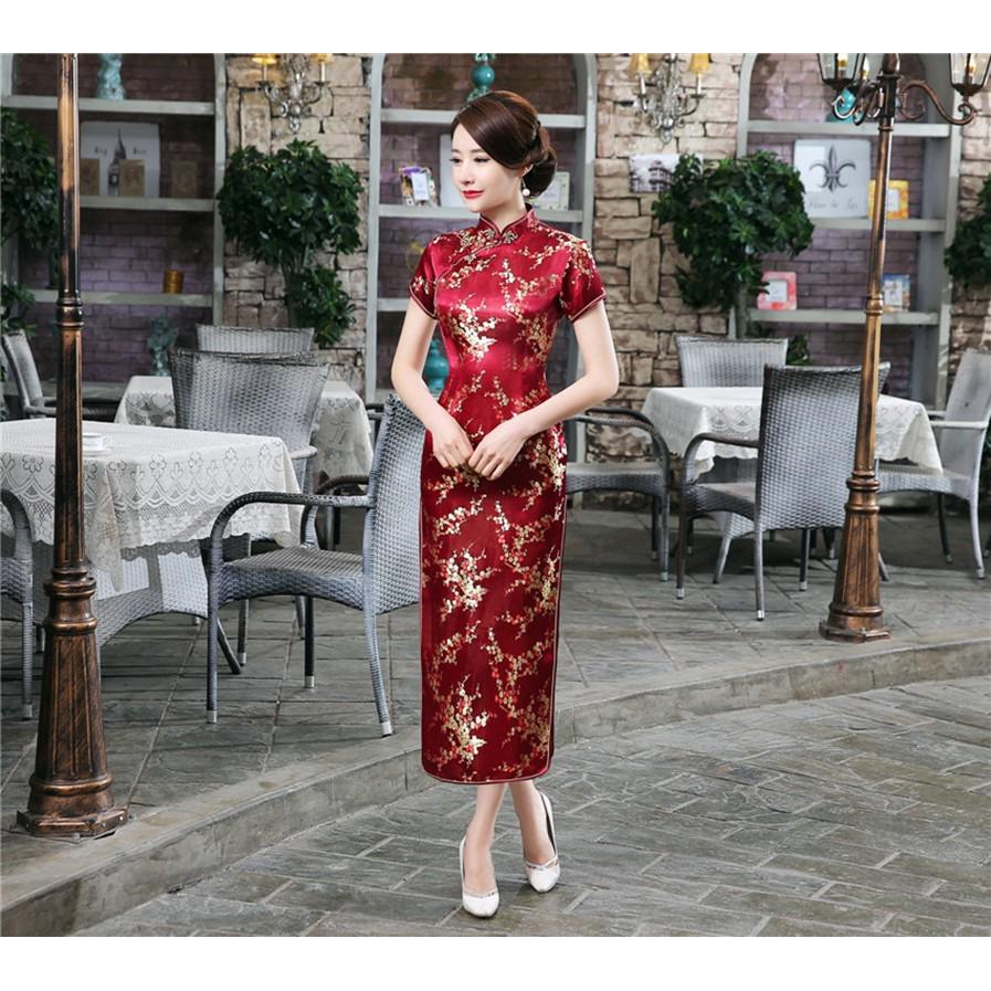 Sườn Xám Trung Hoa Plus Size Cho Nữ